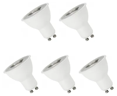 Productafbeelding van Spectrum LED Spot PAR16 GU10 Mat - 4W 290lm 6000K - Koudwit - Vervangt 30W - 5 stuks