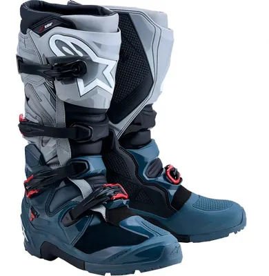 Obrázok produktu pre Motokrosový topánky Alpinestars Tech 7 Enduro Drystar WP, sivá/čierna/červená farba, veľkosť 9