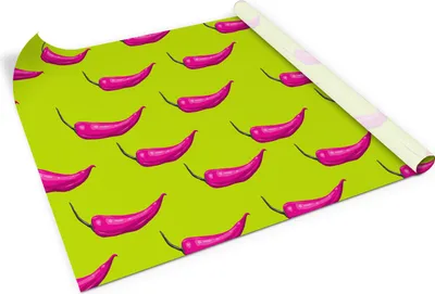 Produktbild von Paprika– Möbelfolie selbstklebend – PVC Klebefolie für Möbel – Küche – Schränke – Möbelrenovierungsfolie – Möbeldekorfolie – 100x50 cm