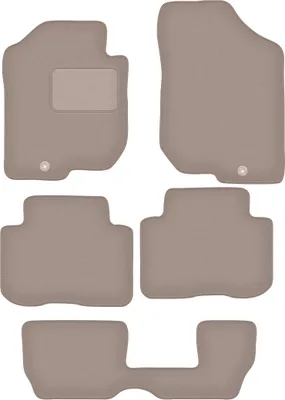 Produktbild von Velours-Autoteppiche für: Kia Carens III  7 Personen (2006-2010) Beige