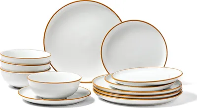 Zdjęcie produktu dla Zestaw Obiadowy Vevor Dla 4 Osób 12 Elementów Ceramiczny Mocny Najwyższa