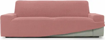Produktbild von SOFASKINS® Super Stretch Sofabezug, Sofabezug de 4 Sitzer, Atmungsaktiv, Komfortabel und Langlebig, Einfach de zu montieren, Maße (230-270 cm), Farbe Rosa Pastell