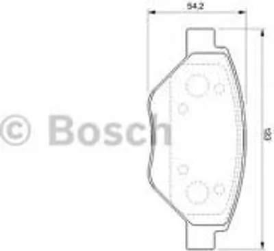 Produktbild von Bosch Bremsbelagsatz, Scheibenbremse  0 986 424 774
