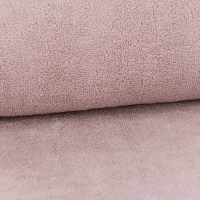 Produktbild von Frotteestoff Meterware Bambus Velvet einfarbig altrosa breit 1,50m