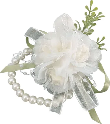Produktbild von Hochzeitsarmband Waldstil Brustblume Kunstperle Quaste Schleife Gefälschte Blumendekor Handgelenk Blume Hochzeit Party Abschlussball Brautjungfer Braut Corsage