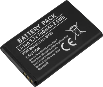Zdjęcie produktu dla Avizar, bateria litowo-jonowa 3.7V 700mAh 2.6Wh do telefonu Swissvoice SV29, czarna