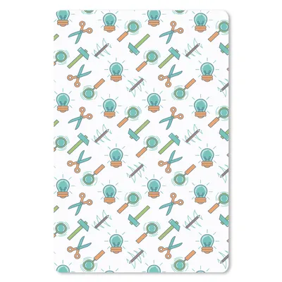 Produktbild von MuchoWow® Mauspad Mousepad Schere - Bleistift - Schablonen 40x60 cm - Mousepads - Maus Mat - Pad - Mausunterlage - Schreibtisch Accesoire