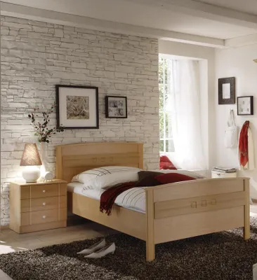 Produktbild von Komfortbett Curanum Eiche Sonoma Nachbildung 100x200 cm Vaja