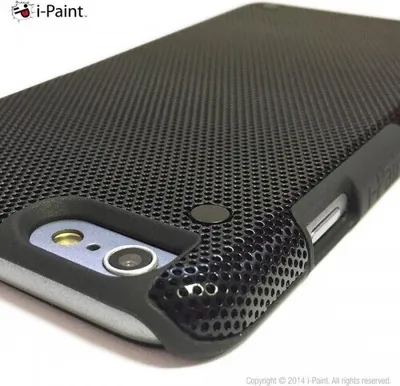 Produktbild von i-Paint 610501, Cover, Apple, iPhone 6/6S, 11,9 cm (4.7"), Schwarz
