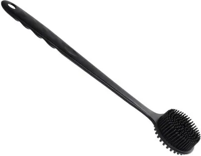 Productafbeelding van Siliconen scrubborstel voor de douchekop, zachte siliconen gezichtsscrubborstel voor langdurig gebruik, dubbelzijdige douchekopborstel voor exfoliëring, siliconen scrubborstel voor het lichaam