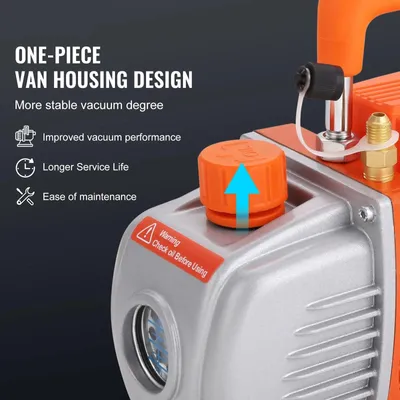 Productafbeelding van Vacuümpomp - Koelmiddel vacuümpomp - Koelgereedschap - HVAC-koeling - Vacuümkamer - 3,5 CFM - 3 gallon