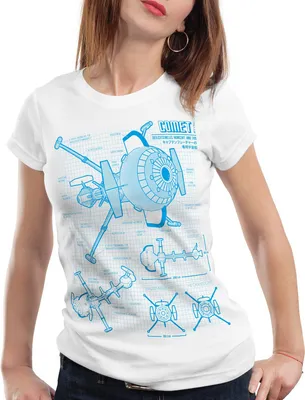 Produktbild von style3 Future Comet Damen T-Shirt captain, Farbe:Weiß, Größe:L
