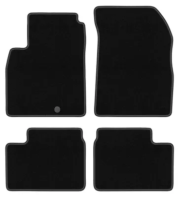 Productafbeelding van Velours automatten voor Nissan Micra K13 2010-2016 (hatchback) – 4-delig, zwart, op maat – Wielganizator BASIC