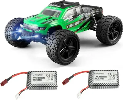 Zdjęcie produktu dla Samochód RC FC610 – skala 1:10, napęd na 4 koła – pilot 2,4 GHz – 2 akumulatory LiPo 7,4 V 1600 mAh – silnik szczotkowy RC550 – światła LED – zasięg 80 m – prędkość do 46 km/h – kolor zielony