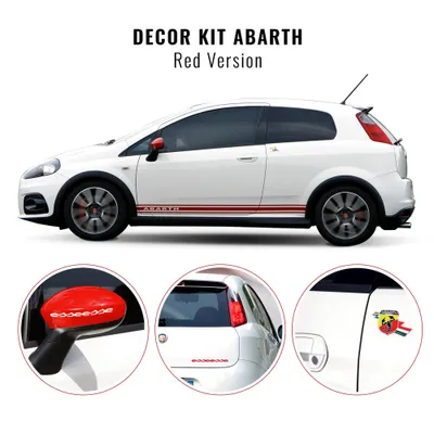 Obrázek produktu pro Dekorační sada Linear pro Punto Abarth Red
