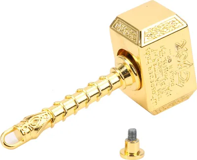 Zdjęcie produktu dla Alloy Hammer Shape Stress Relief Fingertip Toy Zabawka dekompresyjna dla dorosłych dzieciGold