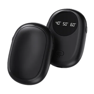 Produktbild von 2er-Pack Handwärmer, 1200mAh wiederaufladbarer Handwärmer, tragbare Powerbank, elektrischer Taschenwärmer, 3 Heizstufen einstellbar Hand Wärmer