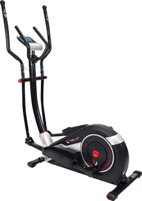 Produktbild von Christopeit Crosstrainer Ergometer AX8000 – 24-stufige Magnet-Brems-System, 8 kg Schwungmasse, 21 Trainingsprogramme, Handpulsmessung, 3-fach verstellbare Fußschalen, Höhenverstellbarer Bodenausgleich, Transportrollen, Tablet- & Smartphone-Halterung, Blue Backlit LCD Display, Bluetooth Kinomap-kompatibel