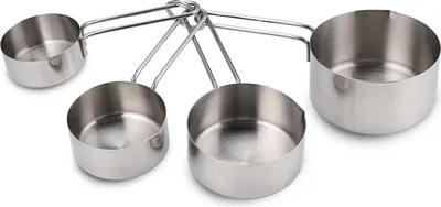 Image de Set de tasses à mesurer en acier inoxydable 4 pcs