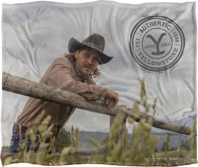 Image de Yellowstone - Couverture "On The Fence", Soyeux, Supersoft TV24052 (Taille unique) (Coloré)