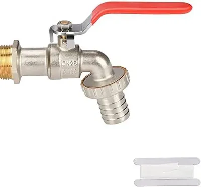Produktbild von Premium Wasserhahn 1 Zoll aus Messing rost und frostsicher, Kugelhahn frostsicherer Kugelhahn für Garten, Waschmaschine, Regentonnen