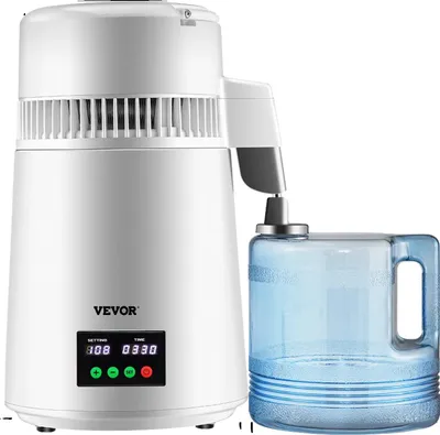 Produktbild von Wasserdestillator, 0,3 Gal/H Destillationsgeschwindigkeit, 304 Edelstahlbehälter, WEISS