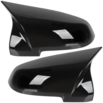 Für BMW 5 F10 F11 2013-2017 LCI Schwarz Glanz Spiegelkappen Spiegel Gehäuse in der Farbe Schwarz von GOLDCAR