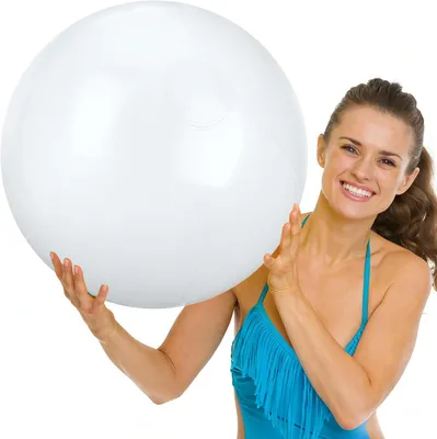 Produktbild von Aufblasbarer Strandball 61 cm, 2 Stück, PVC, für Strand