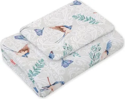 Immagine prodotto di set babyoetry 2 pezzi - Set di coperte per neonati - Morbidissimo e traspirante per un comfort ottimale