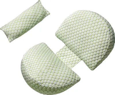 Image de Coussin de grossesse, soutien confortable, housse amovible, vert