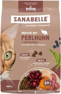 Produktbild von Sanabelle Indoor mit Perlhuhn 400 g