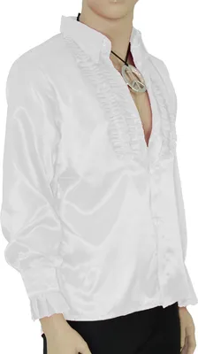Produktbild von Rüschenhemd weiß S - XXL, Größe:XXL