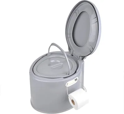 Obrázek produktu pro přenosný záchod 7 litrů výška sedátka 37 cm šedá