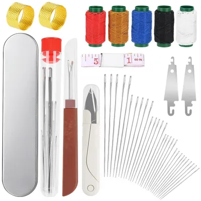Produktbild von 44-teiliges Nähnadel Set mit Einfädler, Schere und Maßband