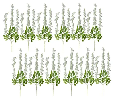 Immagine prodotto di Set di 12 fiori artificiali Clayre & Eef 110 cm in plastica bianca