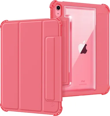 Produktbild von Fintie Hybrid Rugged Armor Hülle für iPad 10. Generation 2022 10,9 Zoll mit Stifthalter - Militär Fallgetestete Heavy Duty Schutzhülle Case Cover für iPad 10th Generation, Pink