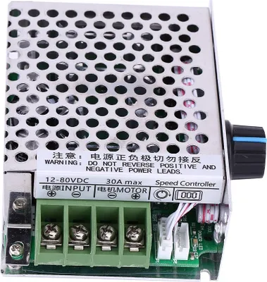 Obrázok produktu pre 12V-80V DC 30A PWM Variabilný digitálny LCD displej DC regulátor otáčok motora s puzdrom