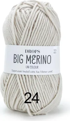 Obrázek produktu pro Drops Big Merino Uni Colour 24 Light Beige Pletací příze