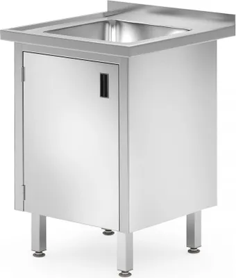 Immagine prodotto di Lavabo HENDI, mobile - saldato, con ante a battente, Profi Line, 600x600x(H)850mm
