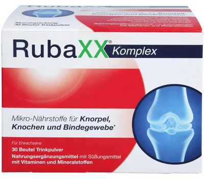 Produktbild von RubaXX Komplex Trinkpulver für Knorpel, Knochen und  Bindegewebe, 30 St. Beutel