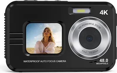 Produktbild von INF Vodotěsná podvodní kamera 48MP/4K/16x zoom/duální obrazovka/automatické ostření Černá