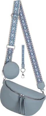 Italy Echt Leder Crossover Bauchtasche Hüfttasche Umhängetasche