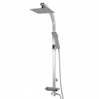 Produktbild von AIORBER Duschset Komplett, Duschsystem Edelstahl Regendusche mit Handbrause, Massagedüsen, Höhenverstellbar, 5 Funktionen