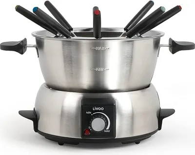 Produktbild von Livoo DOC263, 8 Person(en), 1,8 l, Grau, Rund, Edelstahl, Drehregler