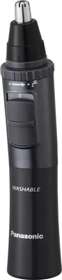 Obrázok produktu pre Panasonic ER-GN33-H301, Ucho, Obočie, Fúzy, Nos, Čierna, Nerezová oceľ, Batérie, AA, 78 min
