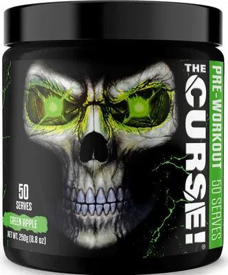 Produktbild von The Curse! Pre-workout Pulver, Grüner Apfel, 250 g