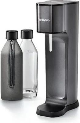 Produktbild von SODAPOP Wassersprudler Joy Prestige, avantgarde black, 2x Glaskaraffe, 2 Bottle-Shirts, 1x CO2-Zylinder