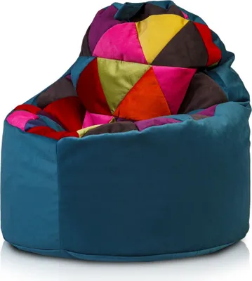 Obrázek produktu pro Ecopuf, Yoko, sedací vak Pouf, sedací vak Poufsessel Pufsack pro děti, dospělé, 70x75cm, tyrkysový A66