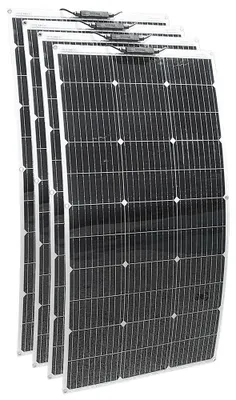 Obrázok produktu pre Solárne panely - Solárne panely - Monokryštalické - 400W - Flexibilné - Vodotesné - Vhodné na kemping, dom alebo auto