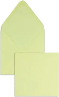 Produktbild von Briefumschläge 140x140mm 120g/qm gummiert VE=100 Stück saharagelb